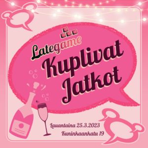 Lategamen valokuvauspisteen kuvat voit käydä katsomassa osoitteessa https://www.lategame.fi/tampere-kuplii-kuvat/