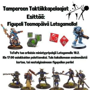 Miniatyyripelejä on tarjoillut TaTaPe eli Tampereen taktiikkapelaajat!